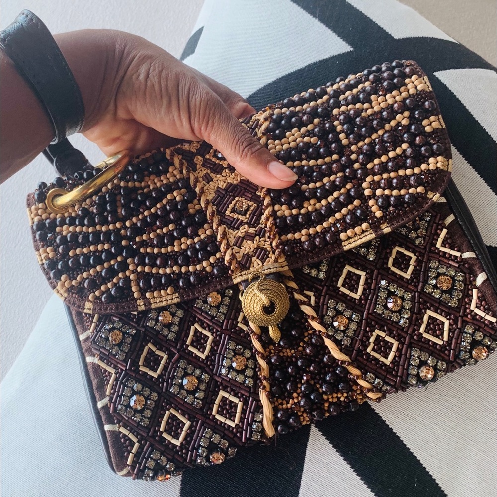 Roberto Cavalli special edition beaded stone bag